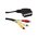  ТВ кабель Pro Legend PL1109 SCART(m)-3xRCA(m) 1.5м 