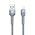  Дата-кабель REMAX RC-124i Jany Series Aluminum Alloy Braided 2.4A Data Cable Lightning серый 