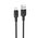  Кабель BOROFONE BX113 Lenny silicone charging data cable Micro L-1M black 