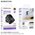  Переходник сетевой BOROFONE BAC14 Wide 1-socket wall outlet 1C2Ab черный 