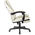  Кресло руководителя Бюрократ T-9950MSG-F слоновая кость (T-9950MSG-F/IVORY-PU) эко.кожа крестов. пластик подст.для ног 