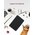  Чехол для планшета Samsung Galaxy Tab A9 Plus (4G, 5G) (X210, X215, X216) A9+ (11.0") с рисунком, с магнитом, черный с принтом НОТЫ (Самсунг Галакси Т 