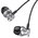  Наушники HOCO M106 Fountain metal universal earphones with microphone металически-серый 