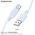  Дата-кабель BOROFONE BX115 Lotto silicone charging data cable Type-C голубой 