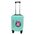  Дорожный чемодан LATS 704 Кот в круге, бирюзовый 