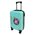  Дорожный чемодан LATS 704 Кот в круге, бирюзовый 