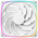  Вентилятор Geometric Future Squama 2503RW-14 Reverse White (1F2503R114100) / 140mm, PWM, 2100 RPM, 71.80 CFM, 34.0 dBA, 5V ARGB 
