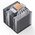  Кулер JONSBO CR-3000E LGA1700/1200/115X/AM5/AM4 (TDP 260W, PWM, 2 x 120mm Black Fan, 7 тепловых трубок, 4-pin) Retail 