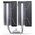  Кулер JONSBO CR-3000E LGA1700/1200/115X/AM5/AM4 (TDP 260W, PWM, 2 x 120mm Black Fan, 7 тепловых трубок, 4-pin) Retail 
