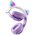  Гарнитура Miru CAT EP-W10 (W103) сиреневый 