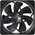  Вентилятор Thermalright TL-E12B Extrem 120x120x25mm черный 4-pin 25.6dB 160gr Ret 
