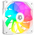  Вентилятор ID-COOLING TF-12025-Pro ARGB Reverse White 120x120x25мм (PWM, резиновые углы, белый, ARGB, 500-1800об/мин) Box 