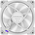  Вентилятор Powercase (M55-12W ARGB) White 120x120x25мм (PWM, 4pin PWM (M+F)+ 3pin ARGB (M+F), 600-1800 об/мин) Bulk 