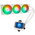  СВО Thermalright Frozen Warframe 360 White ARGB (F-WFRAME-360-WH-ARGB) Soc-AM5/AM4/1200/1700/1851 белый 4-pin 29.8dB Al LCD Ret 