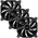  Кулер PcCooler DN 120 3in1 (120x120x25mm, 3-pin, 44.31CFM, 18dBA, 1200RPM, Black, 3pcs) 