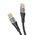  USB кабель Deppa 72502 Crystal USB Type-C-USB Type-C 60W, Black (1м) 