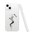  Силиконовый чехол Mcover для iPhone 13 (Айфон 13 ), Силуэт девушки 