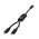  Кабель ACEFAST AF-C5-11-BK USB-C 2-in-1 100W USB-C to 2xUSB-C 100W Charging Data Cable 0.8m/0.4m Black 