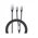  Кабель UGREEN US561 (35087) Type-C 2.0 Male To Type-C 2.0 Male 2-in-1 Charging Data Cable 1.5m Black 