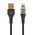  USB кабель Deppa 72501 Crystal USB-Lightning Black (1м) 