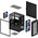  Корпус XASTRA A303M 3FRGB Black (A303M-2FC14F-1FC12F) mATX/Mesh/ tempered glass / 2x140mm + 1x120mm FRGB fans 