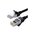  Кабель UGREEN NW101 (50185) Cat 6 U/UTP Pure Copper Ethernet Flat Cable 2m Black 