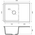  Кухонная мойка GRANFEST Urban 668L black 