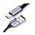  Кабель UGREEN US290 (60403) USB 2.0 A to Micro USB Cable Nickel Plating Alu Braid 3m Gray/Black 