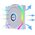  Комплект вентиляторов (3шт.) Lian Li UNI Fan SL Wireless LCD 120 (G99.12SLLCD1W3W.R0)/12SLLCD1W3W White/120x124,5x28мм (1.6” LCD,PWM,ARGB,1900 об/мин) 