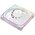  Комплект вентиляторов (3 шт.) Geometric Future Squama 2503W-14 Triple Pack (1F2503W314000) / 140mm, PWM, 2400 RPM, 91.15 CFM, 34.0 dBA, 5V ARGB, White 