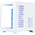  Корпус 1STPLAYER Megaview MV5-TP ARGB White (MV5-TP-WH-2FC7R-W-1FC7-W) / mATX / 3x120mm ARGB fans 