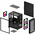  Корпус XASTRA A303M 3ARGB Black (A303M-2FC14A-1FC12A-D) mATX/Mesh tempered glass 2x140mm + 1x120mm ARGB PWM fans Door 