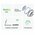  Беспроводное ЗУ UGREEN W528 (45056) 2-in-1 Wireless Charger for Iphone 7.5W & AirPods with Cable C-C 1m Gray 
