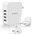  СЗУ TTEC 2SC02BUK Quattro Worldwide Travel Charger 5.1A/25W 4 USB-A Port EU/GB/USA White 