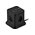  Сетевой фильтр Cablexpert Tower TWR-4-CU2-B-2 черный, 4 розетки 