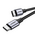  Кабель UGREEN US261 (50149) USB 2.0 C M/M Round Cable Nickel Plating Aluminum Shell 0.5m Gray Black 