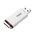  USB-флешка Netac U185 (NT03U185N-004G-20WH) 4Gb, USB2.0, с колпачком, пластиковая белая 