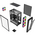  Корпус Powercase Mistral X4B (CMXB-L4), Tempered Glass, 4x 120mm FRGB Fans, чёрный, ATX 