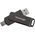  USB-флешка Patriot Rage R550 (PE128GR550DSAD) 128Gb USB 3.2 Gen 1 Swing Type-A+C black 