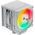  Кулер upHere UE2TC8 White ARGB / 8HPx6mm, 280W TDP, dual tower, 2x120mm ARGB fans, 600-1650RPM, 68 CFM, 25dBA 