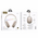  Наушники полноразмерные bluetooth HOCO W65 Happy бежевый 
