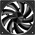  Вентилятор upHere U3K1 Black / 120mm, 600-1650RPM, 64.61CFM, 25dBA, hydro bearing 