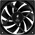  Вентилятор upHere U3K1 Black / 120mm, 600-1650RPM, 64.61CFM, 25dBA, hydro bearing 