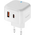  СЗУ PERO TC10 USB-C 20W + USB-A (ТС10WHPD) Fast Charge белый 