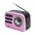  Радиоприемник Ritmix RPR-033 розовый 