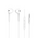  Наушники HOCO M55 Memory sound wire control earphones with mic white 