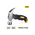  Молоток-гвоздодер Deli DL441008 250 гр, фиберглассовая рукоять 
