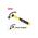  Молоток-гвоздодер Deli DL5001F 225 гр фиберглассовая рукоять 