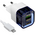  СЗУ HOCO C131A Platinum dual-port PD30W+QC3.0 transparent голубой 