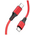  Дата-кабель BOROFONE BX83 Type-C to Type-C Famous 60W silicone красный 